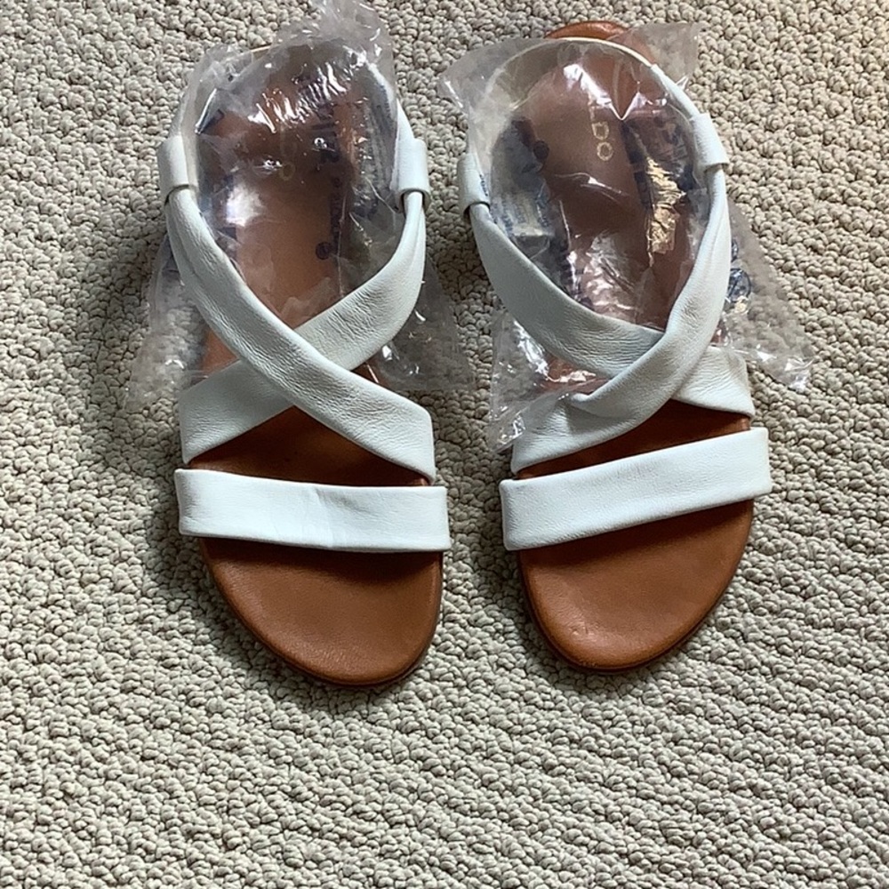 Aldo white Size 10 Sandals